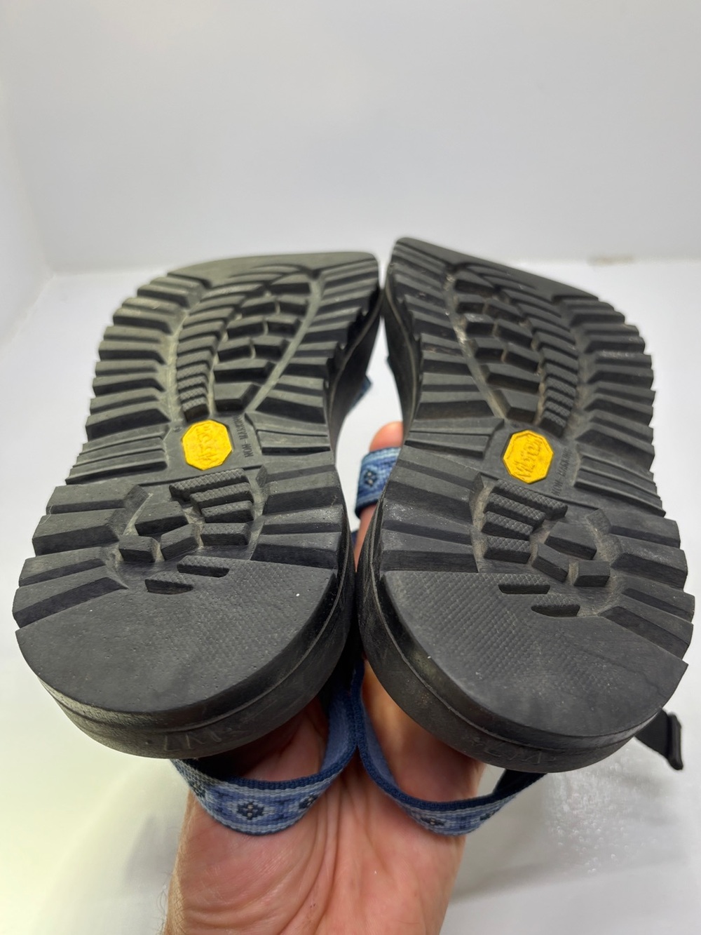 Chaco Z/2 Classic Hiking Sandals Women's Blue Vibram Toe Loop Women's 7 - Picture 10 of 11